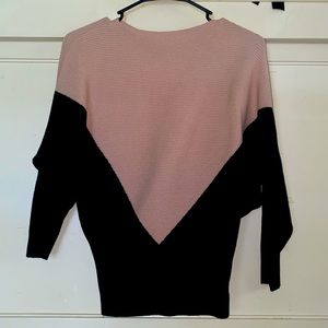 Elegant Cream and Black Blouse